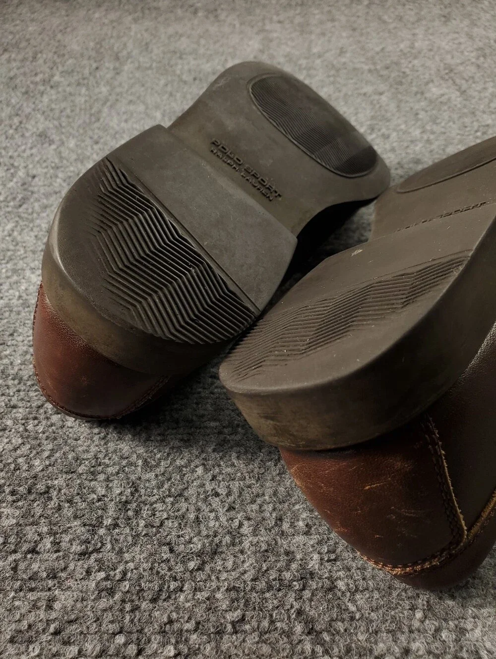 Polo by Ralph Lauren Men's Brown Leather Penny Loafers